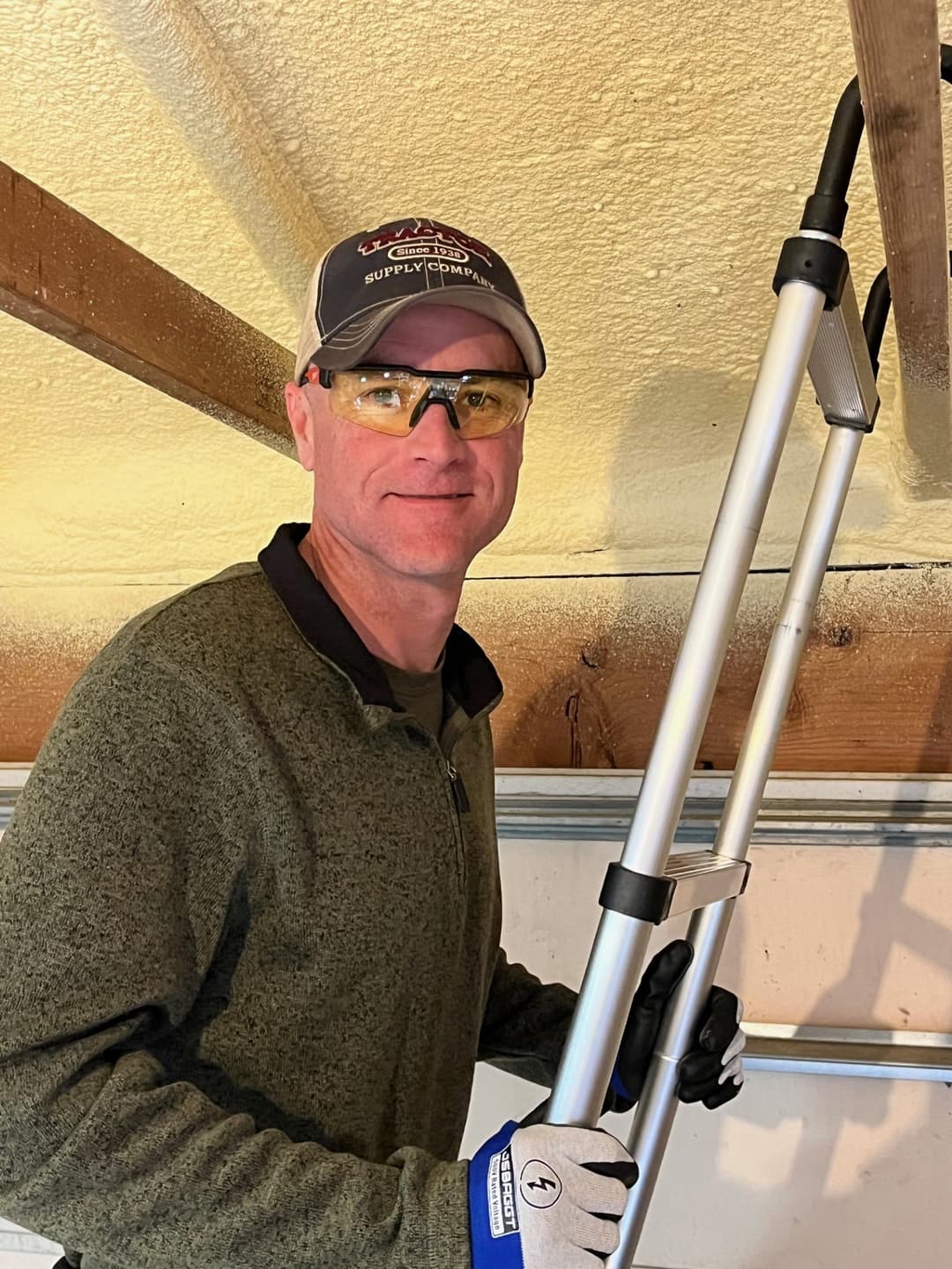 Jeremiah Wilson performing a home inspection